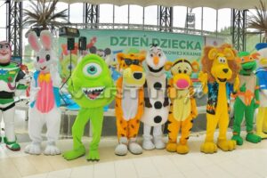 Żywa maskotki na evencie z okazji Dnia Dziecka